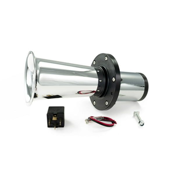 HornBlasters Chrome MotorDriven Oogah/Klaxon Electric Air Horn 12