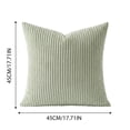 thumbnail image 4 of light Green Set of 1 Summer Decorative Throw Pillow Covers, 17x17 Inch for Sofa Living Room, Soft Neutral Boho Couch Pillow Covers for Home Decor, Square Pillow Cases for Cushions, 4 of 5
