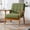 Green, variant on MOONMISS PU Leather Upholstered Tufted Mid-Century Modern Wood Frame Accent Chair for Living Room-Brown