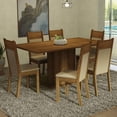 thumbnail image 2 of Juego de Comedor Augusta MADESA Mesa Tablero de Madera 6 Sillas Marrón Crema Beige, 2 of 8