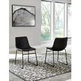 thumbnail image 2 of Signature Design by Ashley Centiar Mid Century Dining Room Bucket Chair, Set of 2, Black, 2 of 7