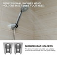 thumbnail image 4 of STRANDCHIC 2PCS Stainless Steel Handheld Shower Holder Wall Mounted Bracket for Bathroom Accessories, 4 of 6