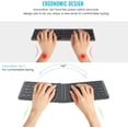 thumbnail image 4 of KOMI Foldable Bluetooth Keyboard, Ultra-Thin Folding Rechargeable Keyboard, Portable Wireless Keyboard for Laptop iPhone iPad, Compatible with All iOS Android Windows Tablet Smartphone Devices, Gray, 4 of 5