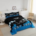 thumbnail image 2 of Erosebridal Twin Size Bedding Set,American Football Lovers Comforter for Football Fan,Football Comforter Sets,Football Player Duvet Insert with 1 Pillowcase(Charlotte), 2 of 6