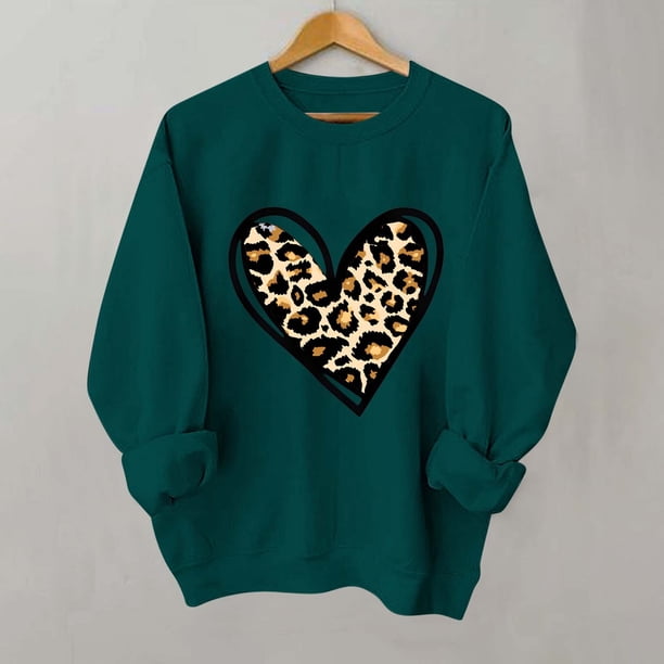 Xuyuer Women's Round Neck Fashion Print Long Sleeve Sweatshirt, Graphic Pullover Top for Casual Spring Wear, Lounge Comfort and Street Style Outfits