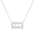 thumbnail image 1 of Collar con los 12 signos del zodíaco de Europa y América, cadena con forma de hueso del zodíaco, collar corto, 1 of 1