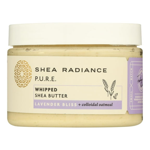 Shea Radiance Whipped Shea Butter w/ Colloidal Oatmeal, Lavendar, 7 oz