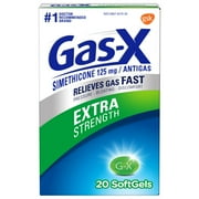 Pack of 4 Gas-X Extra Strength Gas Relief Softgels - 20 ct - Package may vary