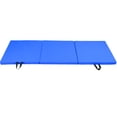 thumbnail image 3 of Colchoneta plegable deportiva para gimnasio, ejercicio, entrenamiento, gimnasia, baile, fitness, yoga (azul), 3 of 10