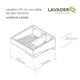 thumbnail image 2 of Lavadero VERSAPLAS LD55B03Z 55cm con pileta derecha blanco jaspeado, 2 of 9