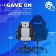 thumbnail image 5 of Gamer Gear Jr. Xplorer Gaming and Computer Chair, Kids and Teens Gaming Chair with Padded Arms, Adjustable Height, Gray and Black, 5 of 11