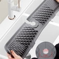 thumbnail image 2 of Chendee 43X15Cm Silicone Faucet Drain Pad Drainage Mat Splash For Pads Kitchen Soap Storage,White, 2 of 6