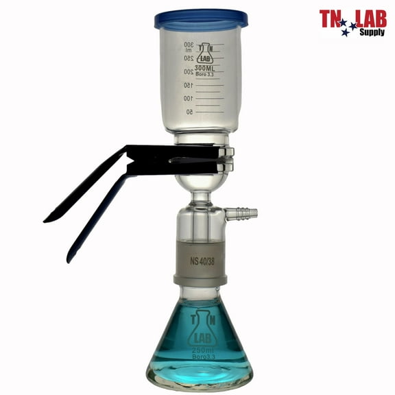 Vacuum Filtration Apparatus Set Frit Buchner Borosilicate Glass 250ml