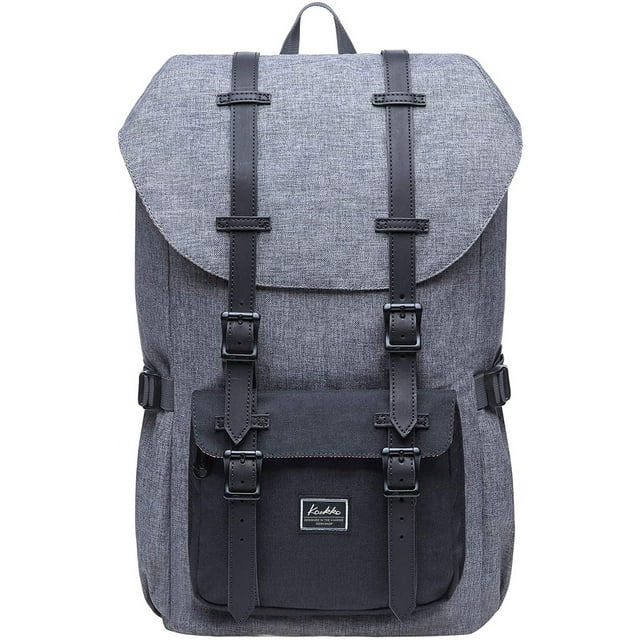 KAUKKO Laptop Outdoor Backpack, Traveling Rucksack Fits 15.6 Inch Laptop(5-5-Blackgrey)