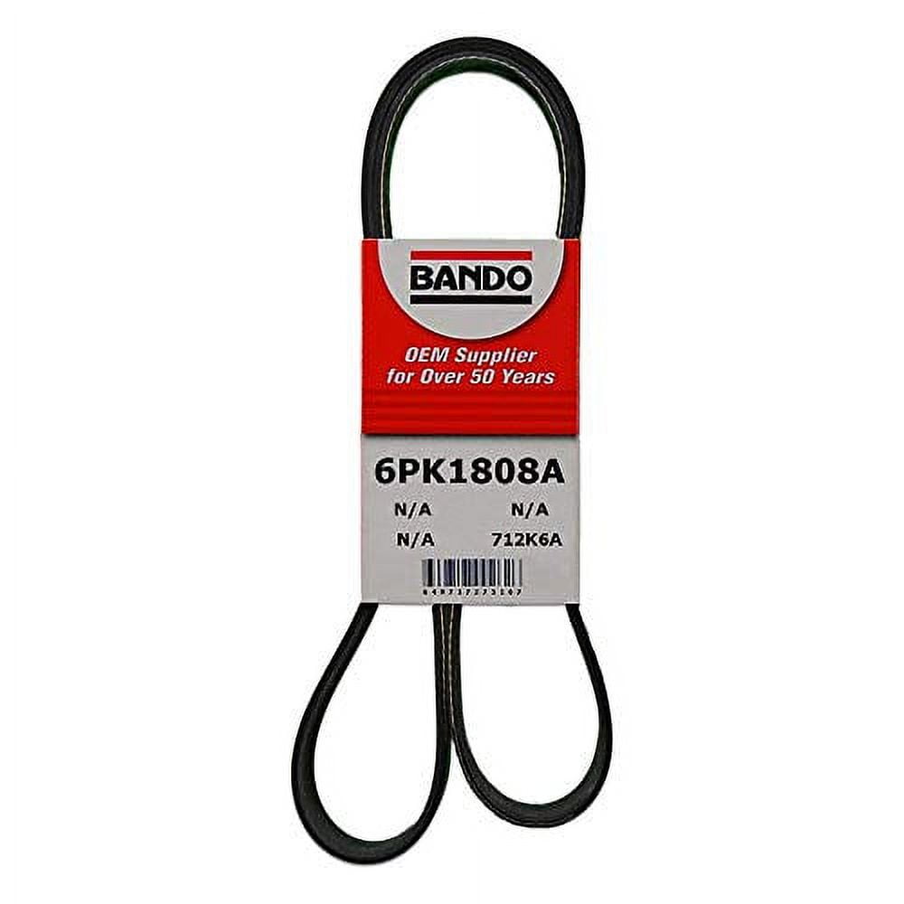 Bando 6PK1808A OEM Quality Serpentine Belt Fits select: 2008-2013 NISSAN ROGUE, 2014-2015 NISSAN ROGUE SELECT