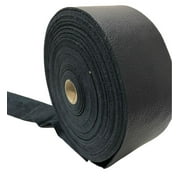 Black Large Cow Leather Strips: 3.5 inches Wide by 3 feet long