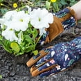 thumbnail image 6 of Clearance Gloves under $10,Gardening Gloves For Women Leather Garden Gloves Thorn Proof Outdoor Protective Working Gloves For Weeding, 6 of 7