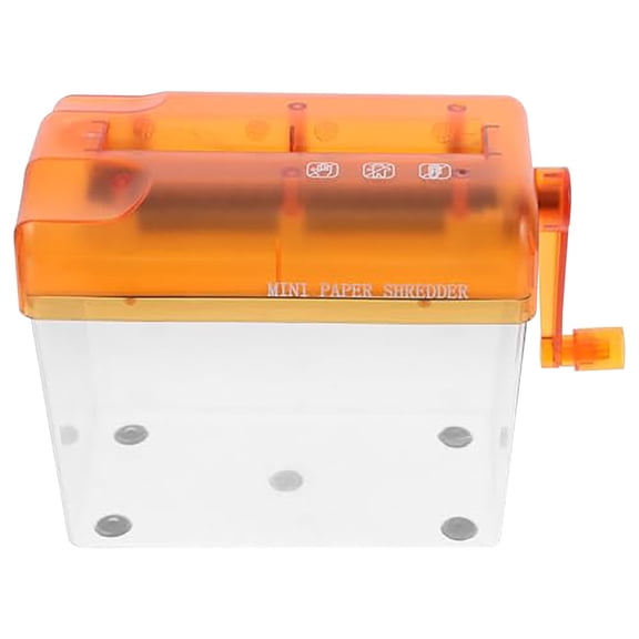 RUIG Mini Hand Shredder Portable Paper Shredder for Office Home, A6 Documents Paper Cutting Tool Mini Cutting Machine Small Desktop Stationery Paper Cutter with 1.5L Basket