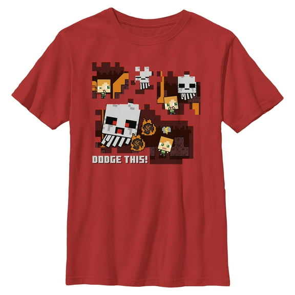 Boys Minecraft Dodge Lava T Shirt