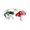 Silver, variant on Green Frog-Open Cuff Rings Adjustable Animal Red Mushroom Finger Knuckle-Stackable Jewelry Women Men