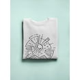 thumbnail image 3 of Moon And Mountains Symbol . Sweatshirt Men -Image by Shutterstock, Male 3X-Large, 3 of 4