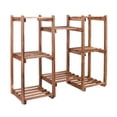 thumbnail image 6 of 8-Tier Solid Pine Wood Plant Stand Large Bonsai Flower Display Shelf Indoor Outdoor, 27.6 inch, 6 of 13