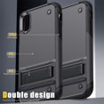 thumbnail image 7 of JTCASES for iPhone XR Case, Foldable Kickstand Heavy Duty Protective Rugged Hybird Anti-slip Shockproof/Drop Resistant PC TPU Shell for iPhone XR, Gray, 7 of 7