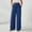 Blue, variant on Alitao Dress Pants Women Petite Pants Women's Linen Pants Summer Wide Leg Work Dress Pants Casual Slacks Business Pant Cotton Linen Trouser With Pockets Work Pants Women Lounge Pants Women Black L