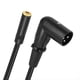 thumbnail image 2 of Cable XLR de 1/8 A Ángulo Recto, Cable Adaptador de Audio Balanceado de Miniconector Estéreo Hembra de 3,5 mm A XLR A, 2 of 5