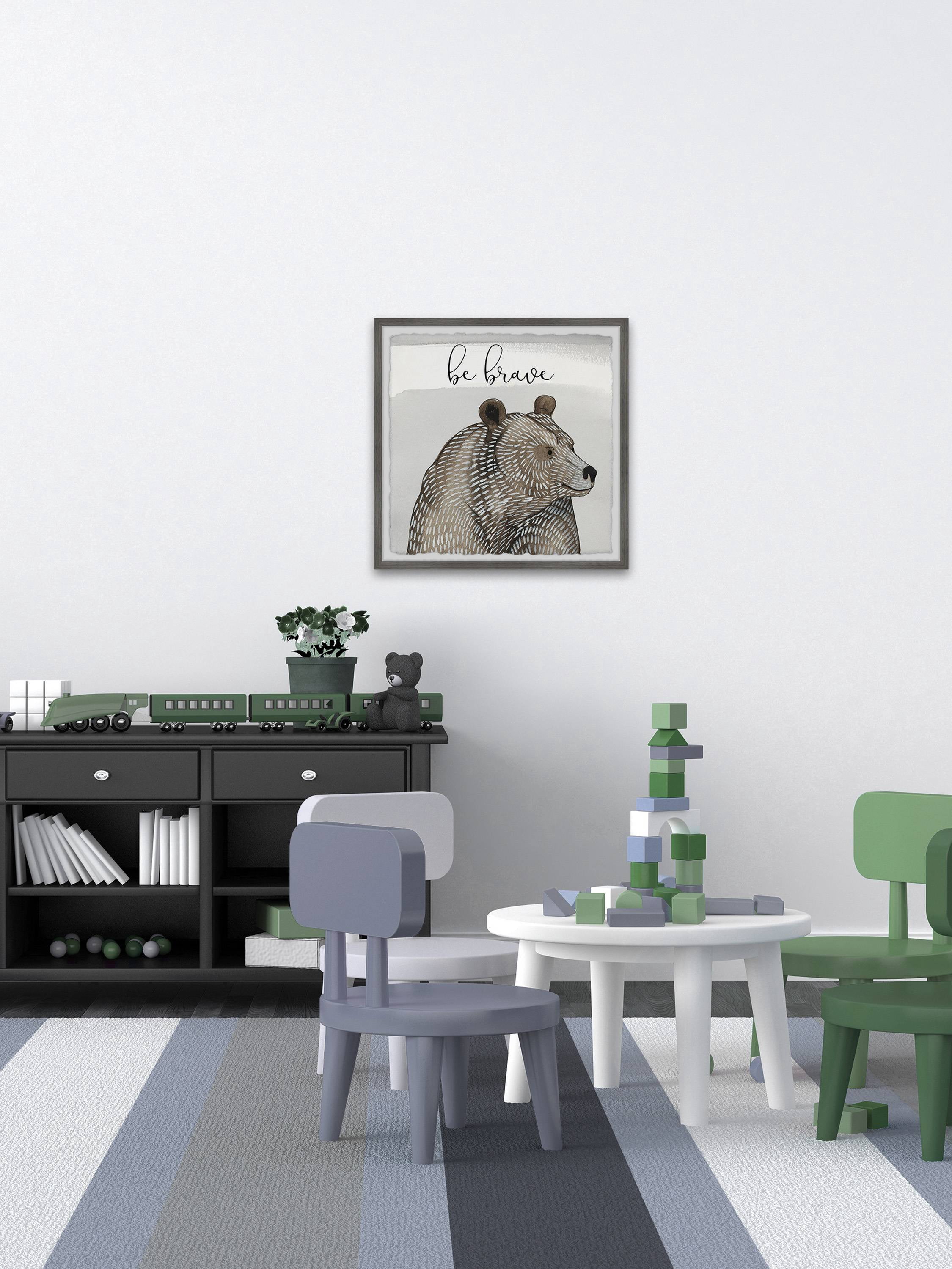 Marmont Hill Cuddliest V Framed Wall Art, 24.00" x 1.50"