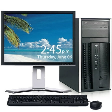 HP Pro 6300 Desktop Computer Bundle Windows 10 Intel Core i3 Processor 8GB 250GB DVD Wifi Bluetooth with a 19