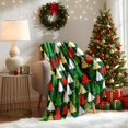 thumbnail image 2 of Christmas Fleece Throw Blanket – 300GSM Soft and Cozy Holiday Blanket for Sofa, Bed, Couch – Xmas Decorative Flannel Blanket, W60 x L80in, 2 of 8