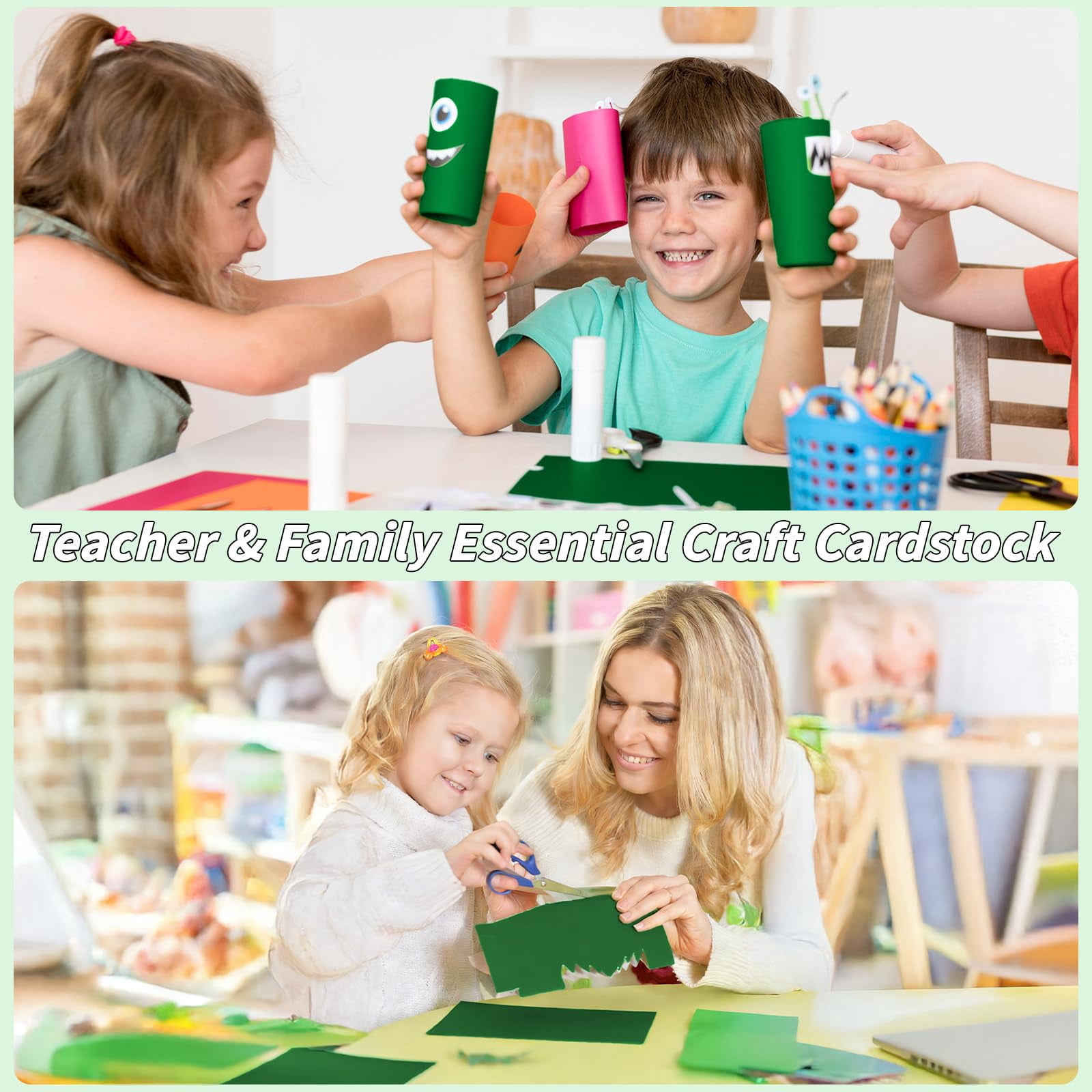 Dark Green Cardstock Paper 8.5'' X 11''  100 Sheets 180gsm/65 Lb Printer Cover Card Stock Construction For Making Printing Craft Drawing Scrapbooking School Supplies