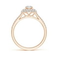 thumbnail image 2 of ANGARA Natural Diamond Ring with Accented Split Shank in 14K Rose Gold for Women (Size-4.7mm| Color-H| Clarity-SI2) | April Birthstone, Anniversary, Jewelry Gift for Women | Natural Diamond Ring, 2 of 9