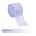 thumbnail image 3 of Unique Bargains Lace Trim 10 Yards 2 Inch Flower Elastic Lace Ribbons for Package Decoration Wedding Headbands Light Purple, 3 of 5