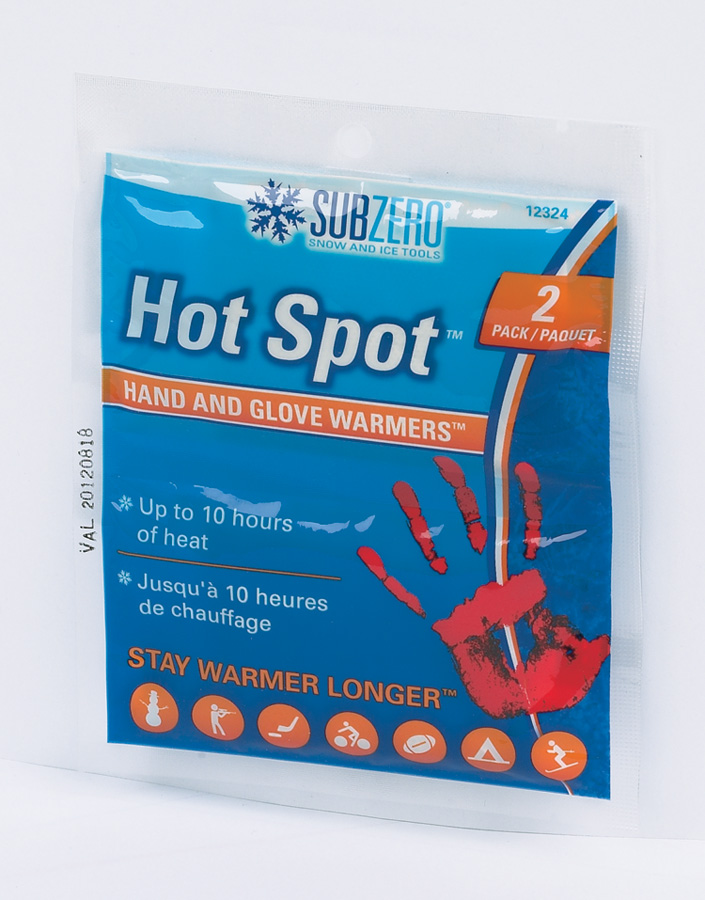 Hopkins MFG 12324 Hand Warmer Hot Spot One Time Use; Up To 10 Hours; Reaches Temperatures Up To