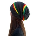 thumbnail image 1 of Gorros de punto de invierno para mujer, elásticos, cálidos, holgados, de punto grueso, con forma de calavera, gorros para mujer, 1 of 7
