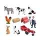 thumbnail image 4 of Juego de juguetes de granja en miniatura Perfecl con figuras de animales de granja 10 piezas estilo B, 4 of 8