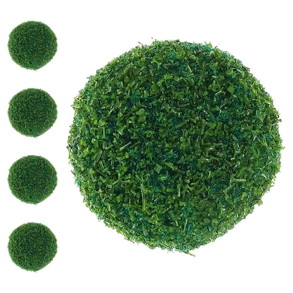 Clispeed Garden Spheres Green Plastic Shrub Flower Decor Realistic Detail 5Pcs