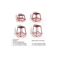 thumbnail image 2 of Bingirl 12-inch Red Steel Plyometric Jumping Box with Anti-Slip Surface for Home Gym Exercise, 2 of 6