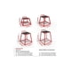 thumbnail image 2 of 12-pulgada red steel plyometric jumping box con anti-slip surface para home gym exercise, 2 of 6