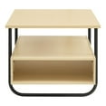 thumbnail image 4 of Furniture of America Parte Wood Multi-Storage Coffee Table in Light Maple, 4 of 5