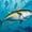 Shoal Of Yellowfin Tuna, variant on Elephant Stock Shoal Of Yellowfin Tuna Wall Art - Horizontal Multi Panel Canvas - Living Room Wall Decor - Animal Multi Panel - Yellow And Blue Decor - 23" x 14"
