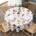 thumbnail image 3 of Ballet Princess Girls Pattern Round Tablecloth 60"x60",Wrinkle Wipeable Table Cloth for Kitchen Dining Room Picnic Patio Party, 3 of 6