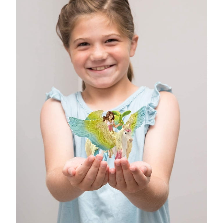 Schleich Bayala 3 PC Surah Fairy Toy with Pegasus Figurine and Pet