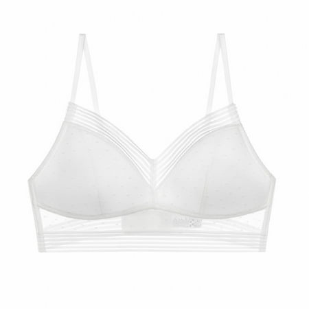 

Leisure Bras Comfort Seamless Breathable Lightweight U Shape Underwear for Women Girls White M=34/75
