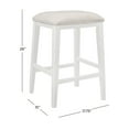 thumbnail image 3 of Hillsdale Furniture Shannon Wood Backless Counter Height Stool, White, 3 of 10