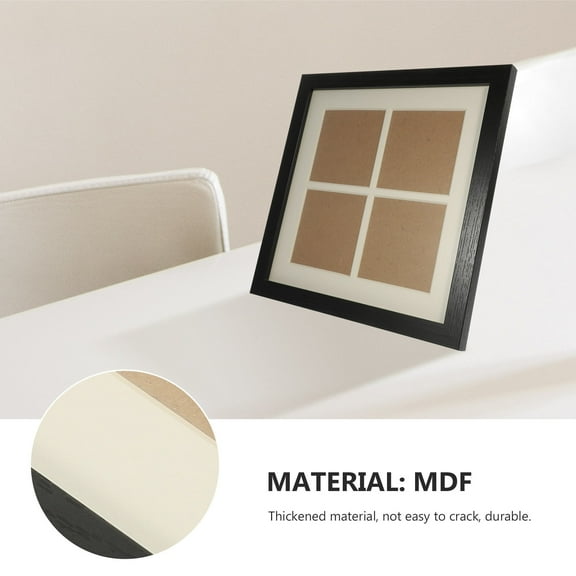 WHAMVOX Large Mount Picture Frame Bar Frame Gallery Wall Frame Office 28X28cm Black