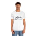 thumbnail image 5 of Believe Inspirational Quotes Bella Canva Unisex Jersey Short Sleeve Tee, 5 of 10