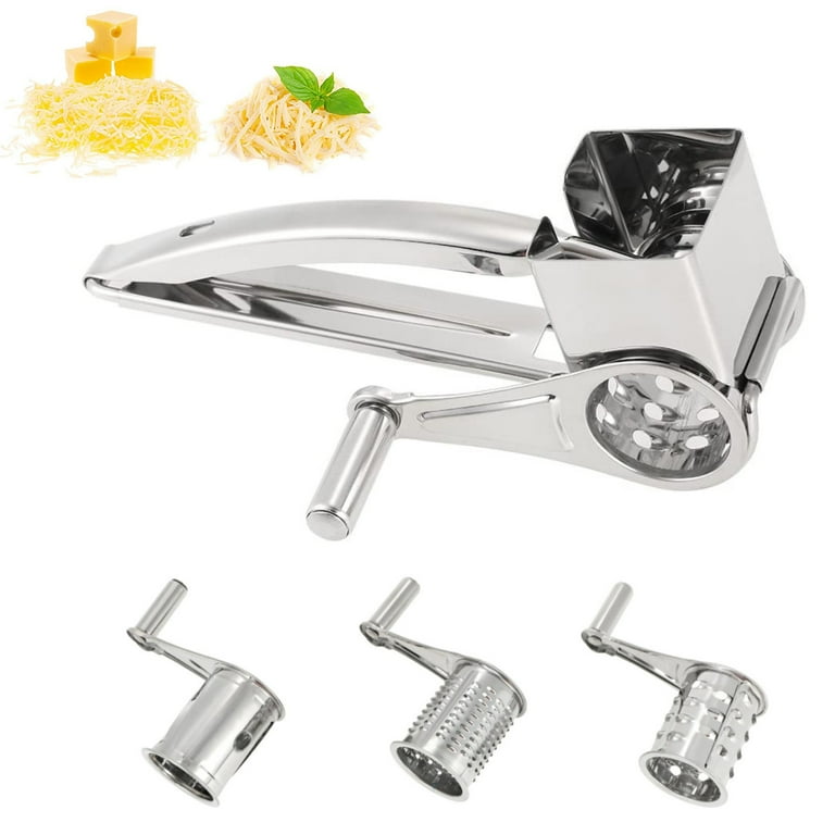 Rotary Cheese Grater with Handle, Rotary Cheese Grater with 3